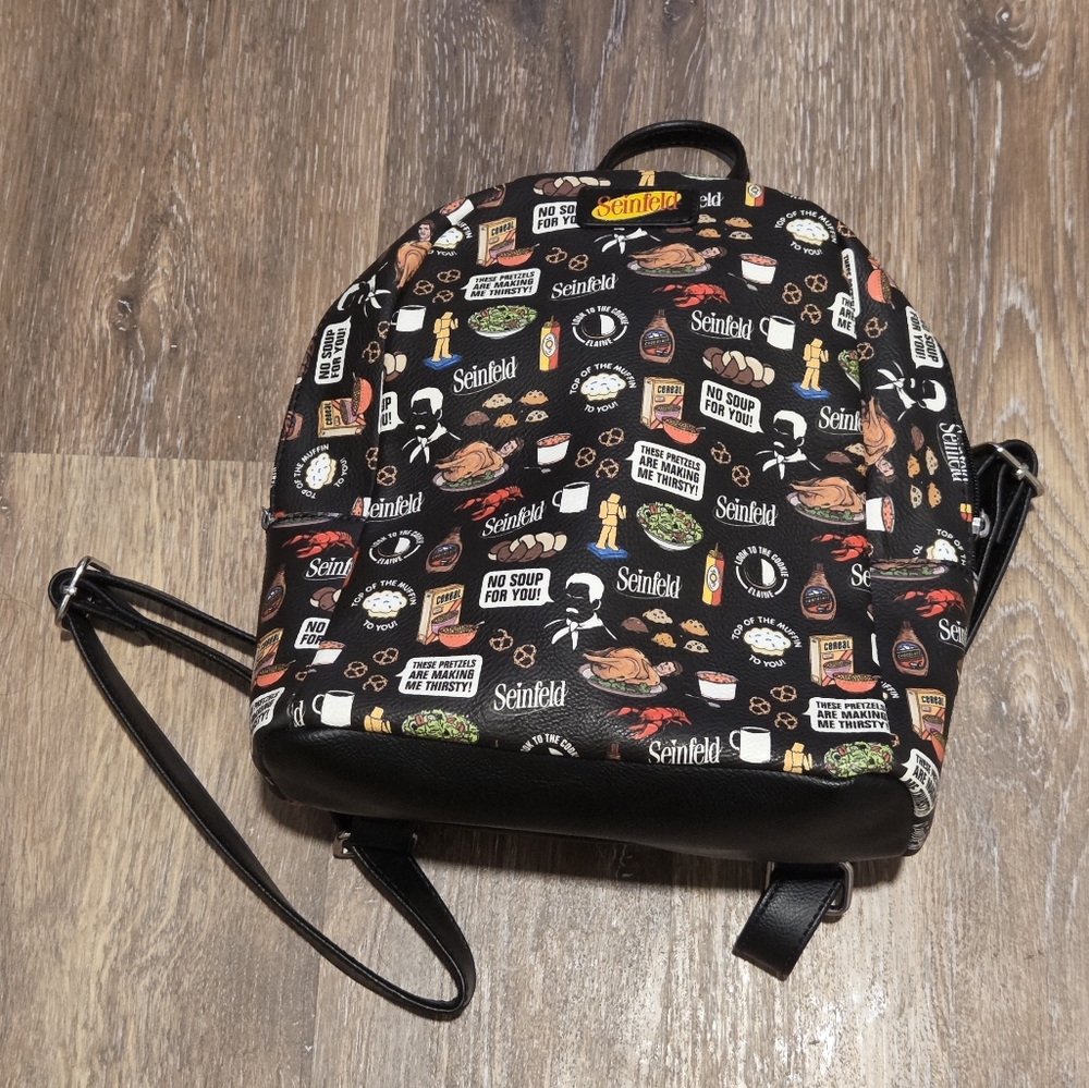 Seinfeld Pattern Funko Small Backpack Black